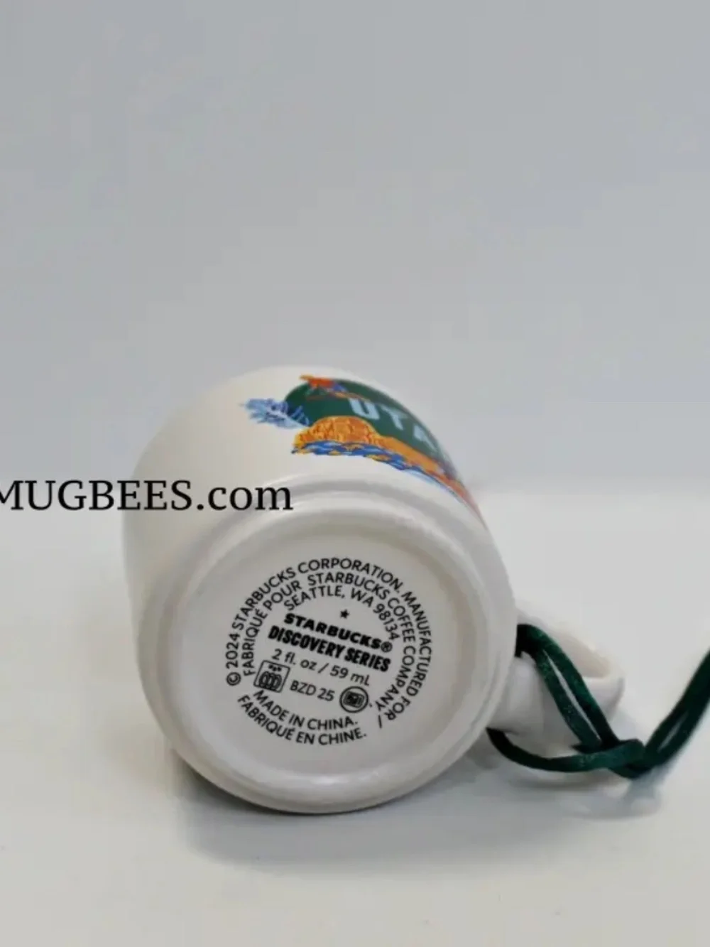 Starbucks Discovery Series Ornament UTAH Ceramic Demi Cup 2oz NEW